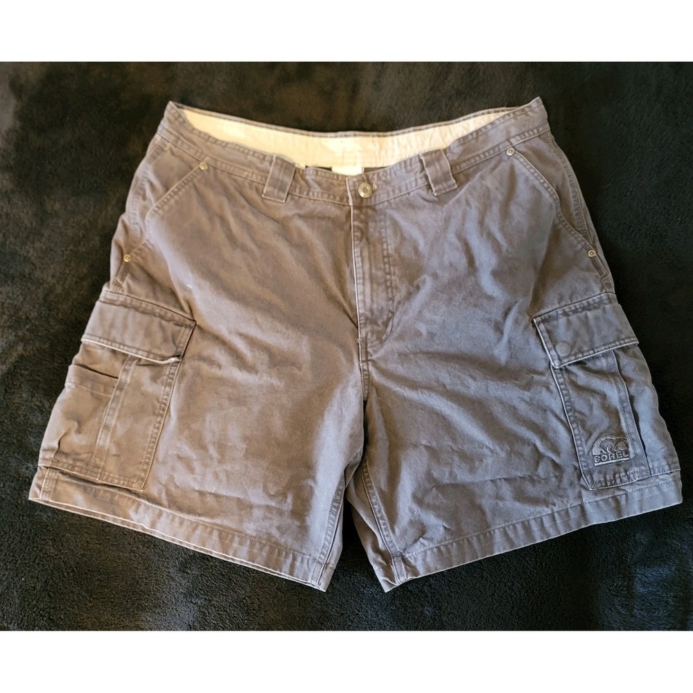 Vtg Sorel Men's Heavyweight Utility Cargo Shorts Size 38 Hiking Fishing Outdoors